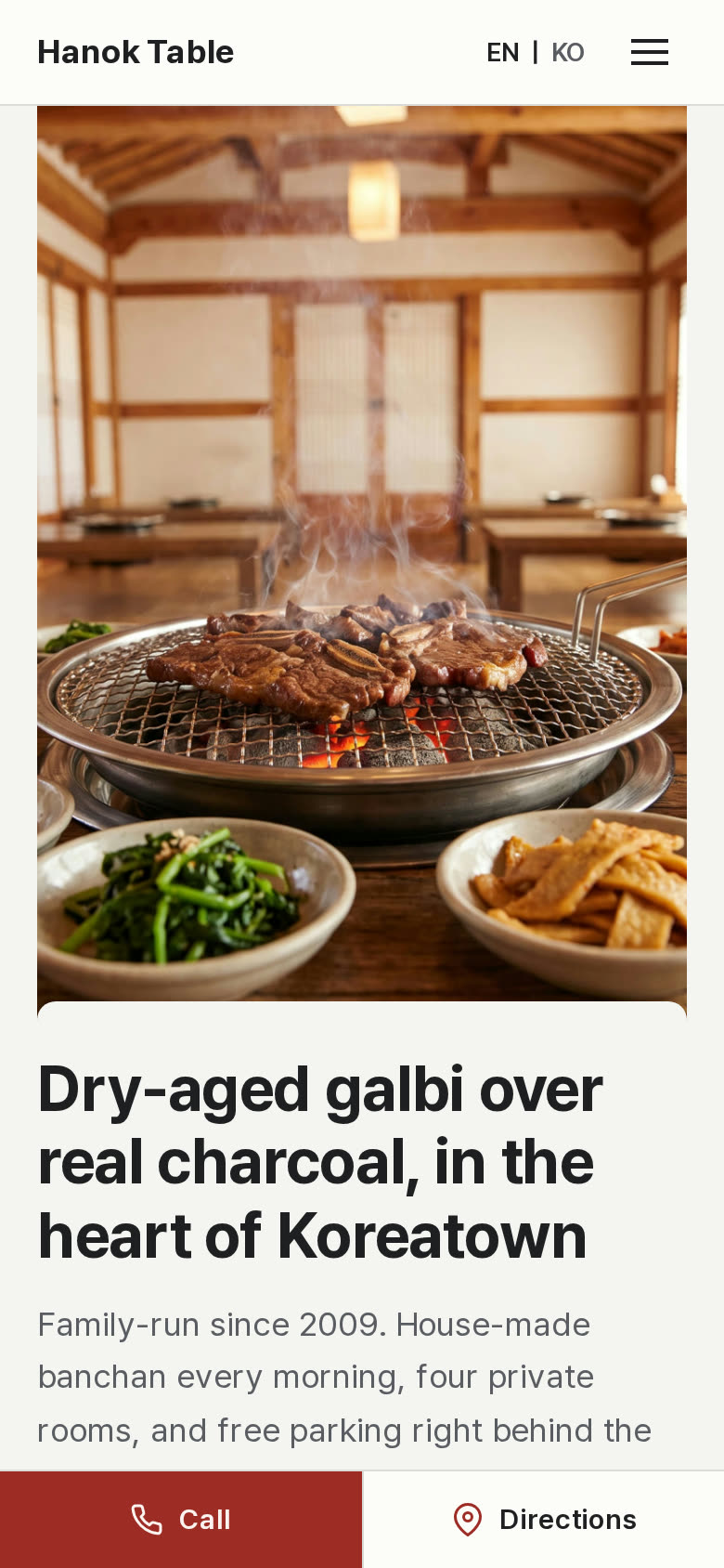 Sample site, English
