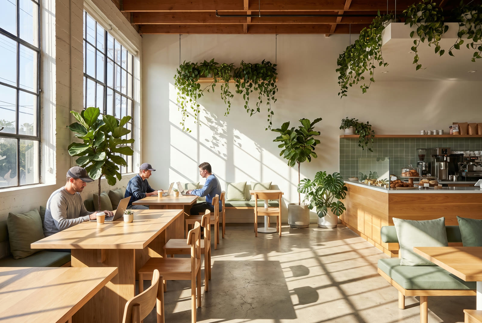Inside the cafe