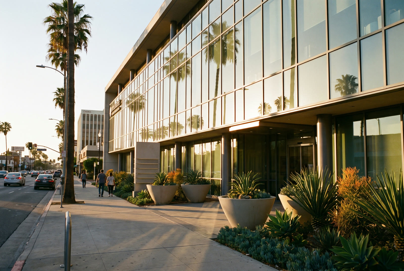 The building